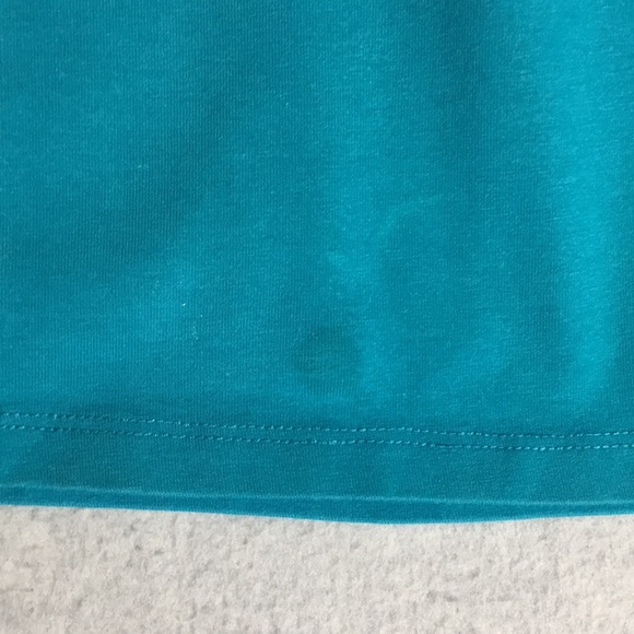 JONES NEW YORK Soft Comfy Cotton Spandex Stretchy Knit Metallic Trim Tunic Top - Picture 16 of 16